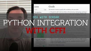 How to better integrate PythonC with CFFI [upl. by Gavrilla]