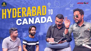 Hyderabad to Canada  Hyderabadi Consultant Comedy Video  Hindi Comedy 2023  Golden Hyderabadiz [upl. by Gusella690]