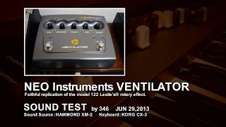 VENTILATOR NEO Instruments SOUND TEST [upl. by Sualkcin]