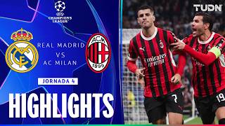 HIGHLIGHTS  Real Madrid vs Milan  UEFA Champions League 2425  TUDN [upl. by Ardle]