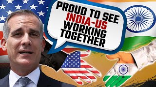 Eric Garcetti says proud to see US India working together for peaceful world  Oneindia News [upl. by Werdna]