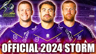 Official 2024 Melbourne Storm Full Squad  NRL [upl. by Bax227]