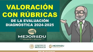 Valoración con rúbricas de la Evaluación Diagnóstica 20242025 MEJOREDU [upl. by Eduam252]