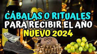 Cábalas o rituales para recibir el año nuevo 2024 con amor suerte y Dinero [upl. by Matejka429]