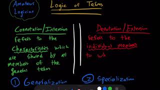 Logic of Connotation VERSUS Denotation [upl. by Notneb]