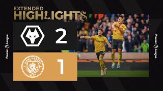 Hwang HeeChan sinks the treble winners  Wolves 21 Man City  Extended Highlights [upl. by Schou]