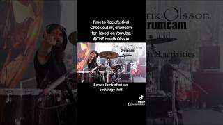 Live at Time to Rock festival with Hexed Full video on my channel drums live festival metal [upl. by Varion]