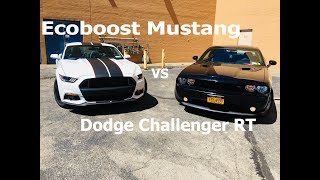 2016 Ecoboost Mustang VS 2014 Dodge Challenger RT [upl. by Akered]