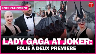 Lady Gaga stuns in Dior gown at Joker Folie à Deux Venice Film Festival premiere [upl. by Eldwon]