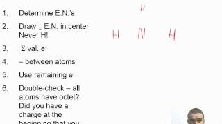 Chapter 05  06  PROBLEM  Lewis Structure for NH3 [upl. by Eivi]