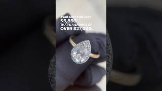 2ct PearShaped Diamond Ring Transformation  LabCreated vs Natural Diamonds [upl. by Perrine]