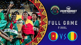 FINAL  Cameroon v Mali  Full Basketball Game  FIBA U18 AfroBasket 2024 [upl. by Cedell846]