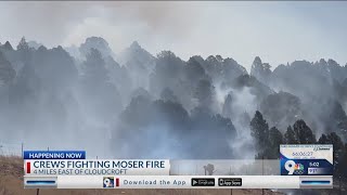 Wildfire near Cloudcroft not contained 145 acres wide [upl. by Lura]