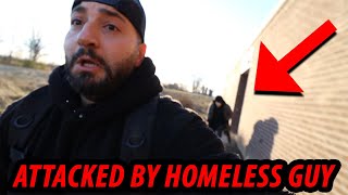 ATTACKED by HOMELESS GUY IN ABANDONED SCHOOL GONE WRONG [upl. by Behl]