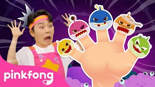 Zombie Shark Finger Family  Finger Family Song  Spooky Baby Sharks Everywhere  Pinkfong Official [upl. by Nairde]