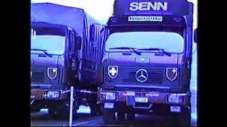 Scania 140 141 142 110 111 112 Mercedes NG Saurer Senn Transporte Seewen  Lastwagen  Lkw [upl. by Boarer]