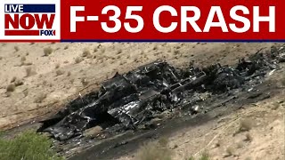 USMC F35 crashes and explodes near airbase Lockheed Martin confirms  LiveNOW from FOX [upl. by Dragoon]