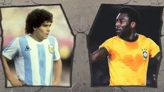 Pele VS MaradonaLegendary Tricks and Skills [upl. by Giannini]