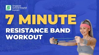 Effective 7 Minute Workout for Busy Adults  FULL BODY RESISTANCE BAND WORKOUT [upl. by Leunam499]