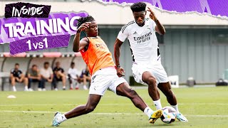 INTENSE 1v1 Real Madrid TRAINING session [upl. by Pitzer]