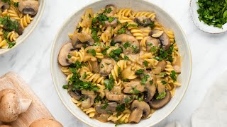 Vegan Mushroom Stroganoff Recipe [upl. by Margarethe]