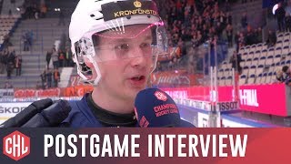 Elias Pettersson after SemiFinal win over Liberec [upl. by Elamrej743]