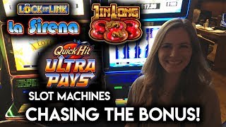 700 VS Loteria Jin Long and Quick Hit Slot Machines Chasing that BONUS [upl. by Tekla]