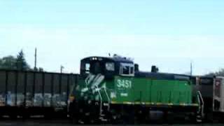 BNSF SW1500 Yard Work [upl. by Aneehsak]