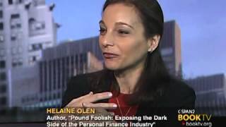 Book TV After Words Helaine Olen quotPound Foolishquot Part One [upl. by Bbor]