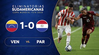 VENEZUELA vs PARAGUAY 10  RESUMEN  ELIMINATORIAS SUDAMERICANAS  FECHA 2 [upl. by Carrington]