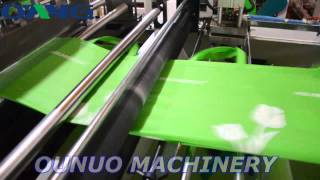 Super Fast Non Woven Bag Making Machine with Loop Handle [upl. by Arbrab]