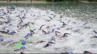 AixlesBains  15 ème édition du triathlon [upl. by Vito513]