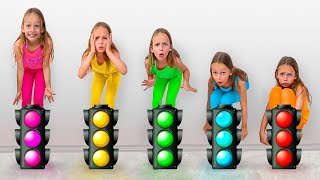 Traffic lights  Kids Songs And Nursery Rhymes  Maya Mary Mia [upl. by Onej515]