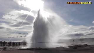 ISLANDIA  słynny GEJZER STROKKUR  Geyser in Iceland [upl. by Carlyn]