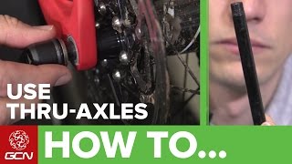 How To Use And Adjust Thru Axles On Your Road Bike [upl. by Nahij]