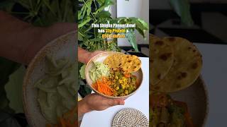 Achari Paneer and Besan Roti Meal Bowl  Ep 15  Feels wale Meals shorts [upl. by Naitsihc]