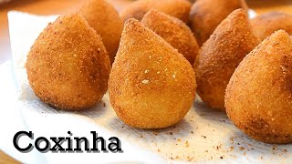 COXINHA  Brazilian Most Famous Street Food [upl. by Kolosick]