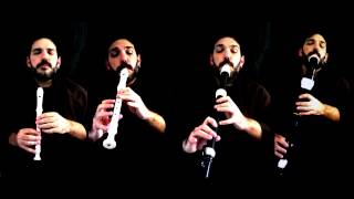 Henry Purcell  Rondo Rondeau from Abdelazer  Flute recorder Quartet [upl. by Ahcurb]