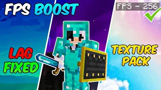 Top 3 Best FPS Boost TEXTURE PACK For MCPE 120  Minecraft PE [upl. by Hcelemile]