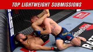 Top 10 Lightweight Submissions in UFC History [upl. by Almire]