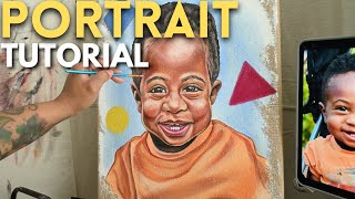 HOW TO PAINT A PORTRAIT 🎨 [upl. by Rhianon]