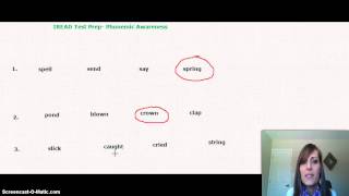 IREAD Test Prep Phonemic Awareness [upl. by Alrad]