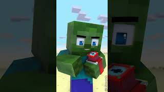 Zombie Becomes Herobrine in Captain America Shield Challenge ⚡⌚ Transform Watch [upl. by Aurel321]