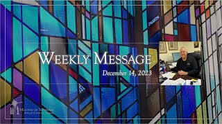 December 14 2023  Monsignor Michaels Weekly Message  Mother of Sorrows Murrysville PA [upl. by Adarbil716]