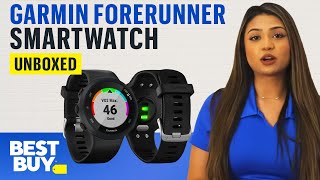 Track Your Heart Rate Garmin Forerunner 45 Smartwatch  Unboxed from Best Buy [upl. by Henleigh7]