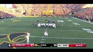 Iowa State GAME WINNING FIELD GOAL vs Iowa STUNNING UPSET [upl. by Hodgkinson]