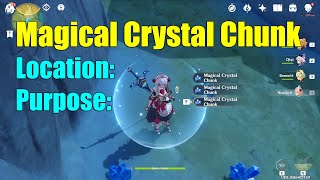 Magical Crystal Chunk Location and Purpose Genshin Impact V11 2020 [upl. by Gypsie]