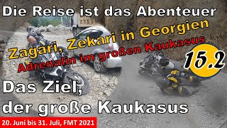 1522021 Zagari und Classic Zekari Pass Georgien MotorradAbenteuer großer Kaukasus [upl. by Enyaz]