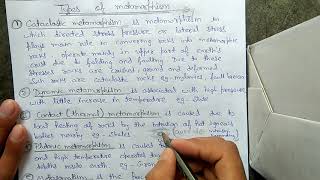 TYPES OF METAMORPHISM HINDI [upl. by Alfred]