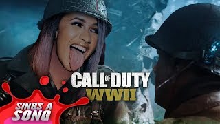 Cardi B  Bodak Yellow Parody COD WW2 Song TBT [upl. by Zetnauq]